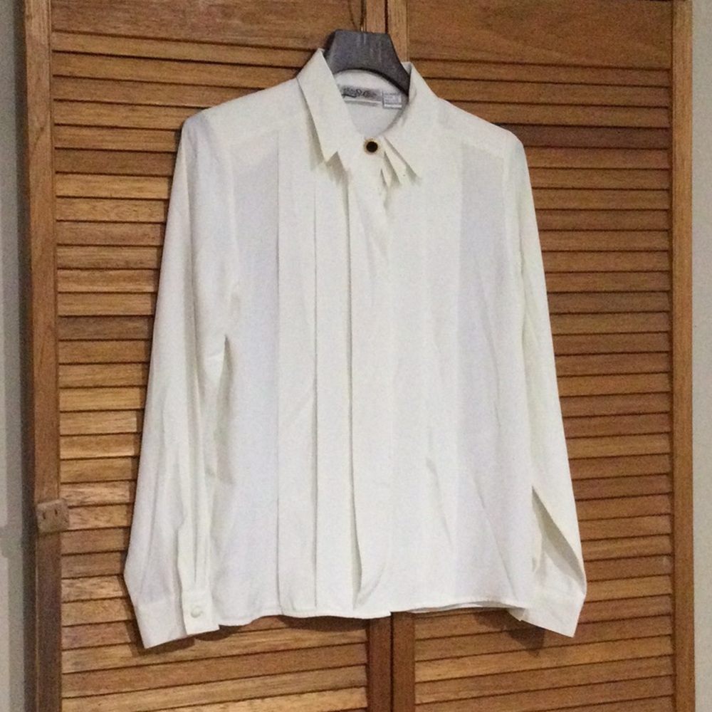 Yves St. Clair Cream Button Down Shirt